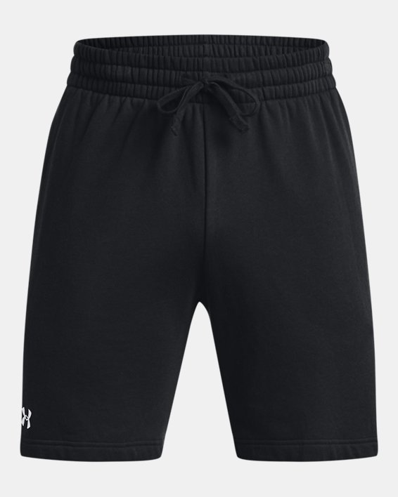 Men's UA Rival Fleece Shorts in Black image number 4